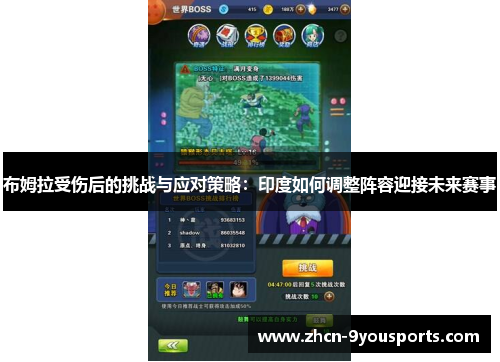 布姆拉受伤后的挑战与应对策略：印度如何调整阵容迎接未来赛事